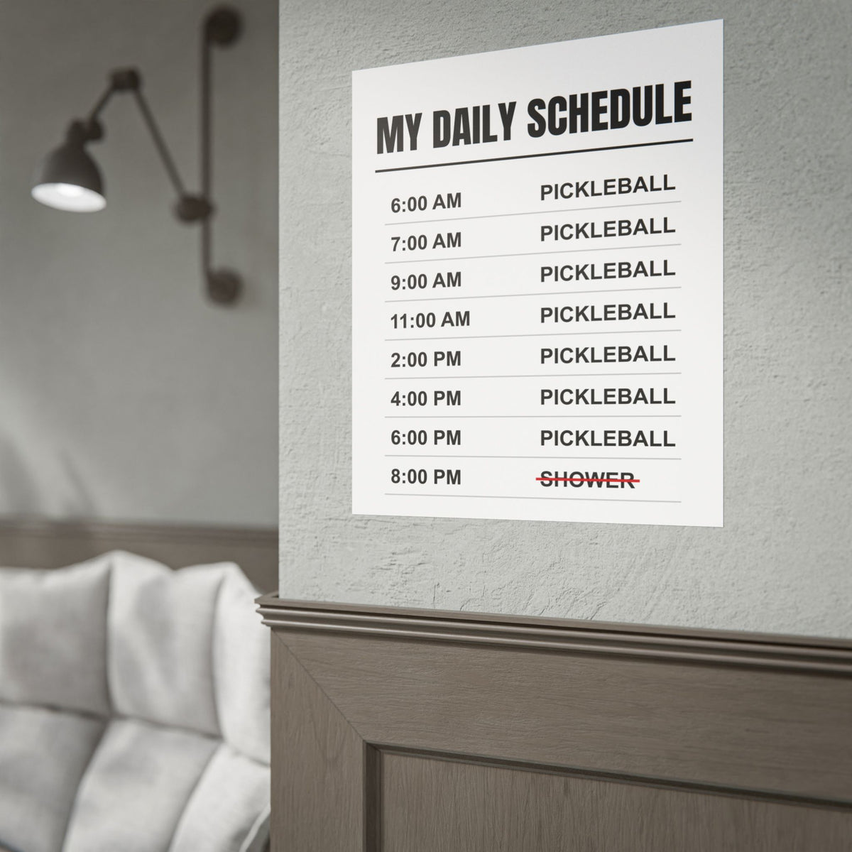 "My Daily Schedule" Poster