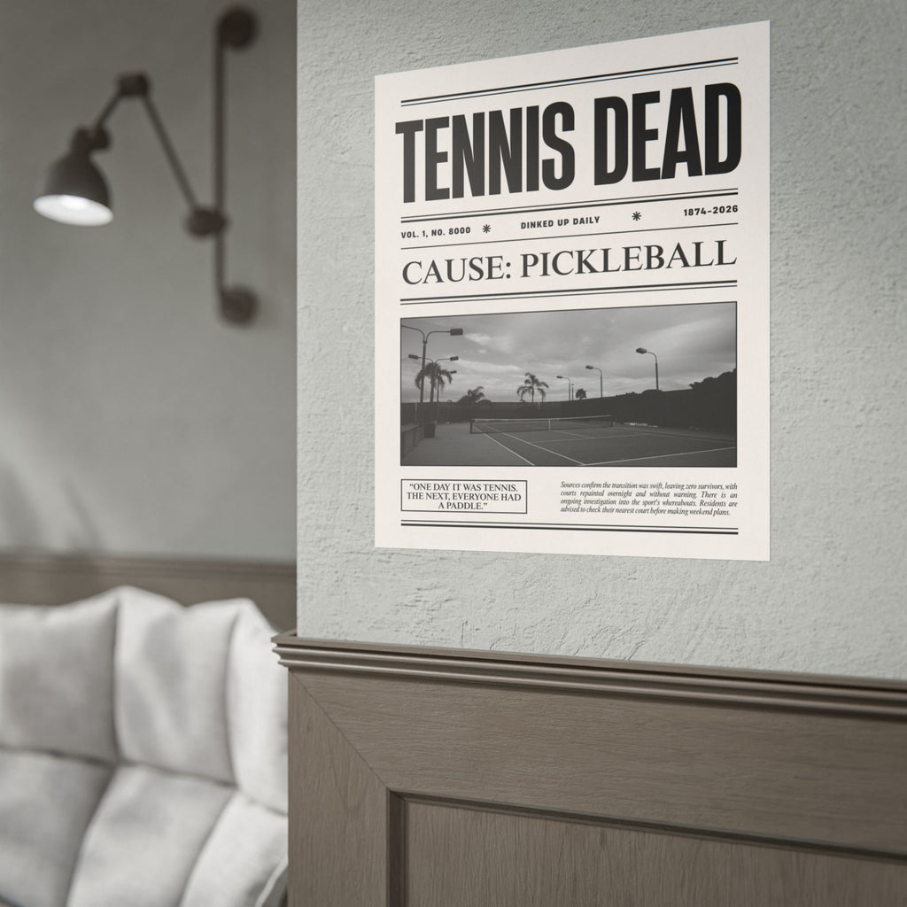 "Tennis Dead" Poster