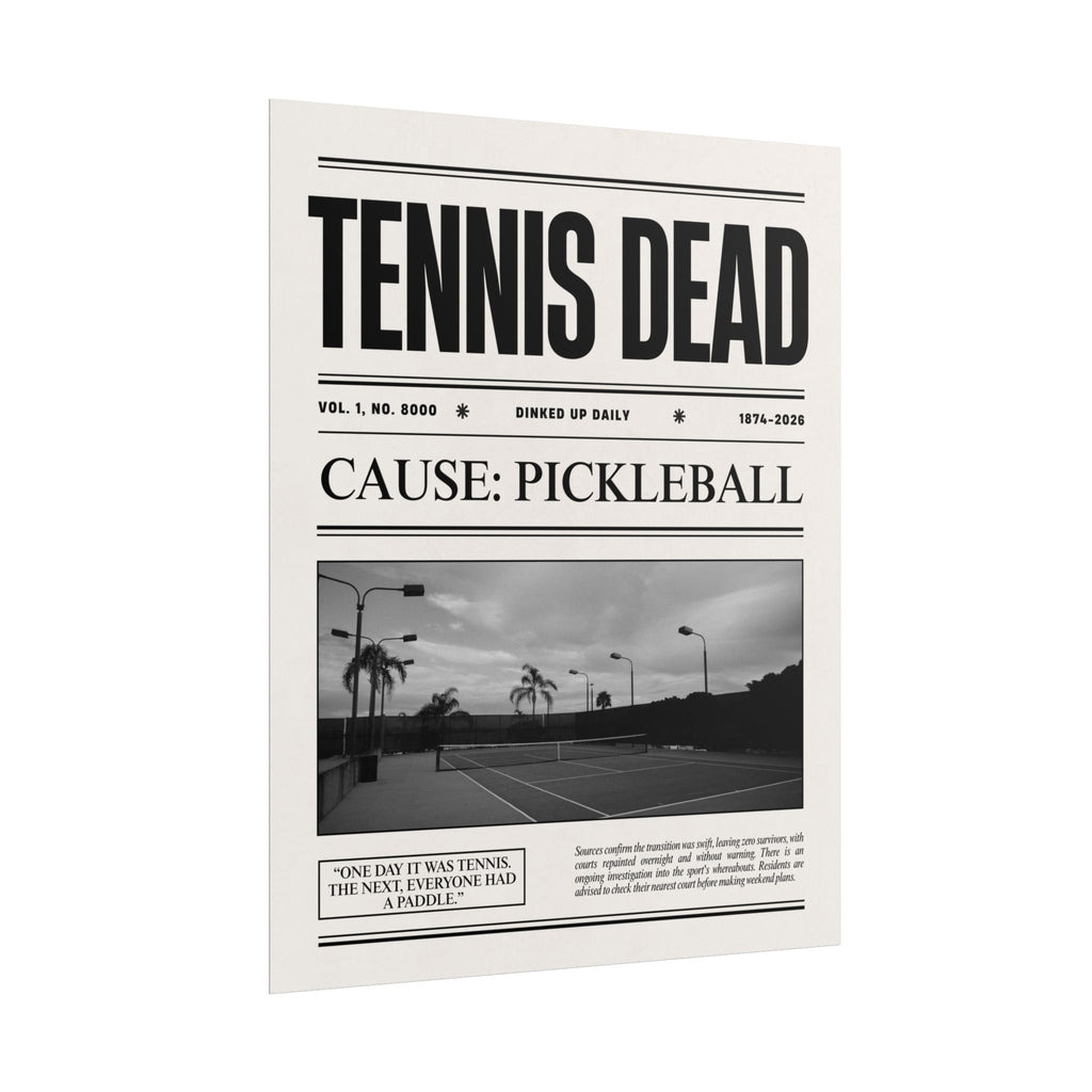"Tennis Dead" Poster