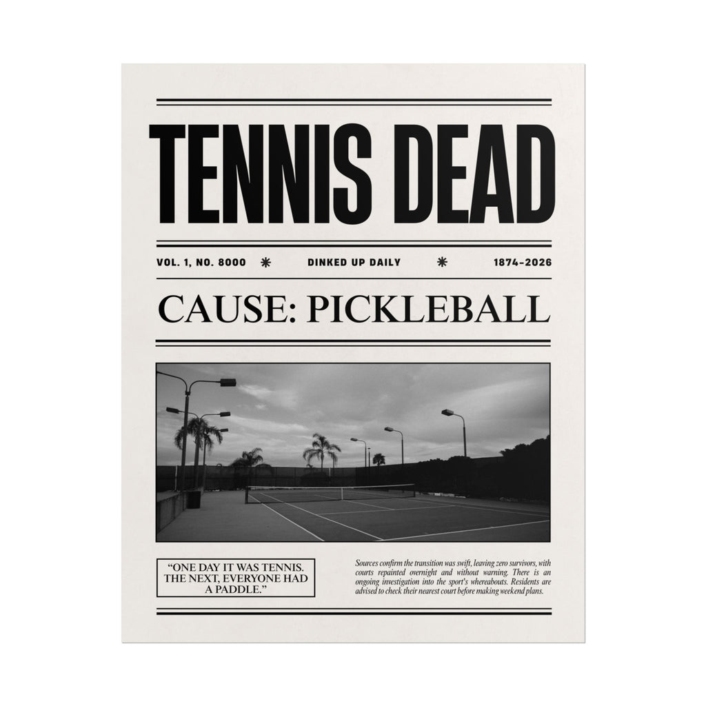 "Tennis Dead" Poster
